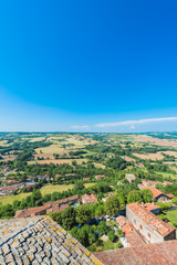 Cordes-sur-Ciel, France from Saint Michel belltower