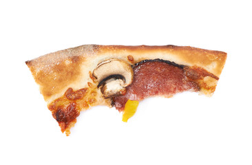 Slice of a mexican pizza isolated