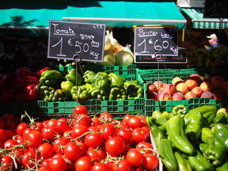 French vegetable market
