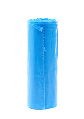 Trash bag roll isolated