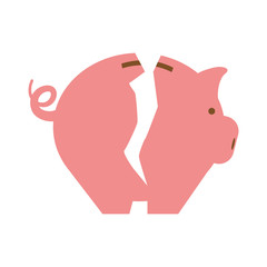 Obraz premium Piggy icon. Money and Financial item design. vector graphic