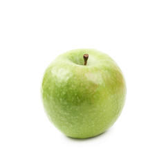 Green granny Smith apple isolated