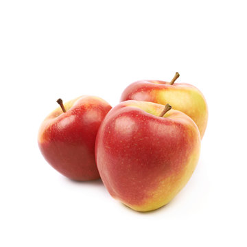 Ripe red and golden jonagold apple
