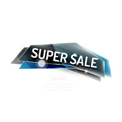 Vector geometric shape ad promo banner