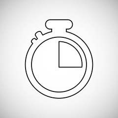 time design. Chronometer icon. flat illustration, vector graphic