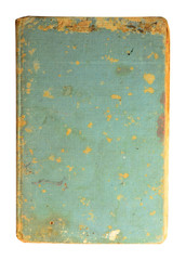 Old book cover texture on white backgroound