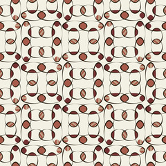 Abstract pattern of colored ovals