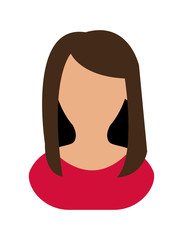 Avatar woman icon. People design. vector graphic