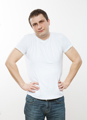 Fototapeta premium Young man in the predicament