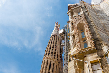 Barcelona Attractions, La Sagrada Familia, Catalonia, Spain.