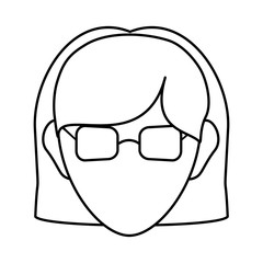 Avatar woman icon. People design. vector graphic