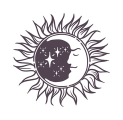 Moon design vector illustration.