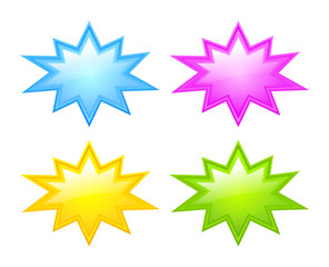 Bursting stars icons