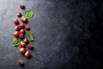 Fresh garden strawberry