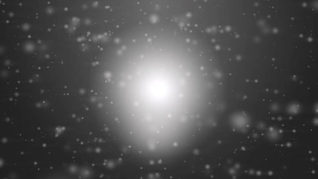 Space silver dust with stars. Sunlight of beams and gloss of particles.