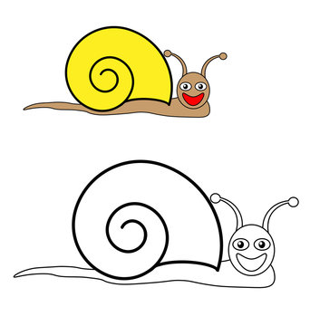 Color by example snail