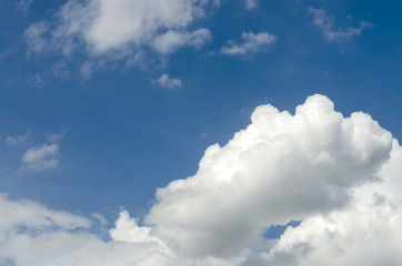 Naklejka na ściany i meble Beautiful scene of blue sky and clouds