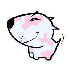 bullterrier cartoon comic