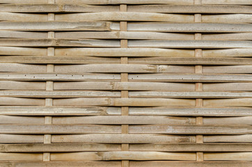 Texture of the bamboo wall.