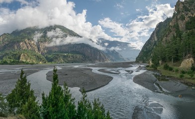 Mountain View From Annapurna Circuit Trail