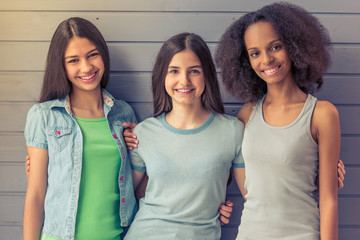 Attractive teenage girls