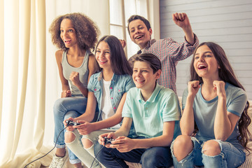 Teenagers at home © georgerudy