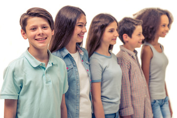 Fototapeta premium Group of teenagers