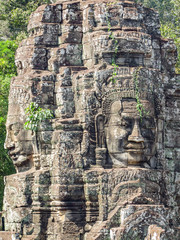 sculpture detail at the Bayon temple