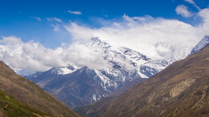 Mountain View From Annapurna Circuit Trail