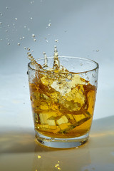 whiskey with ice