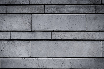 Gray stone wall closeup