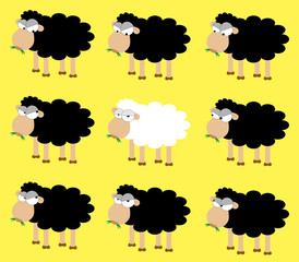 A white sheep between many black sheep: a honest between many dishonest