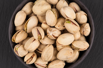 Pistachio nuts in bowl
