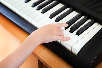 Fototapeta na wymiar Hand on the Keyboard