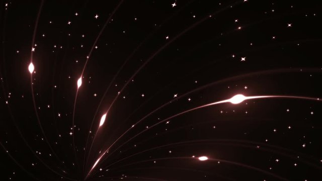 Abstract red animation background with lens flare. VJ Seamless loop.