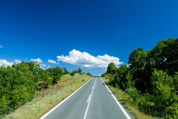 county side road in Greece