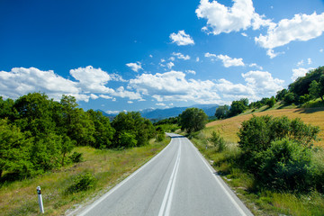 county side road in Greece