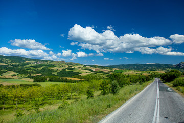 county side road in Greece