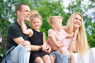 Fototapeta premium Portrait of a happy family