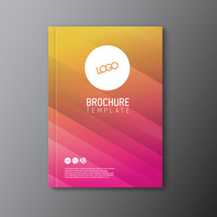 Modern Vector abstract brochure / book / flyer design template