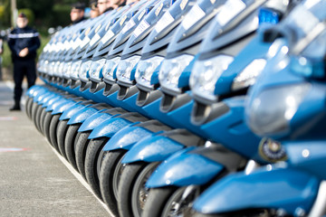 Obraz premium Gendarme, moto