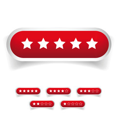 Stars rating button vector