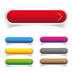 Empty web buttons vector - gree, blue, red