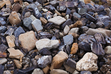Sea stones background.