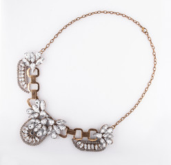 Necklace On A White Background
