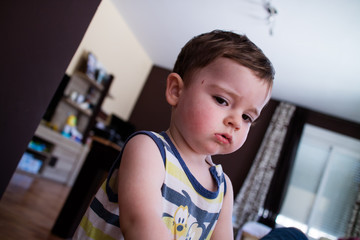 Baby boy angry