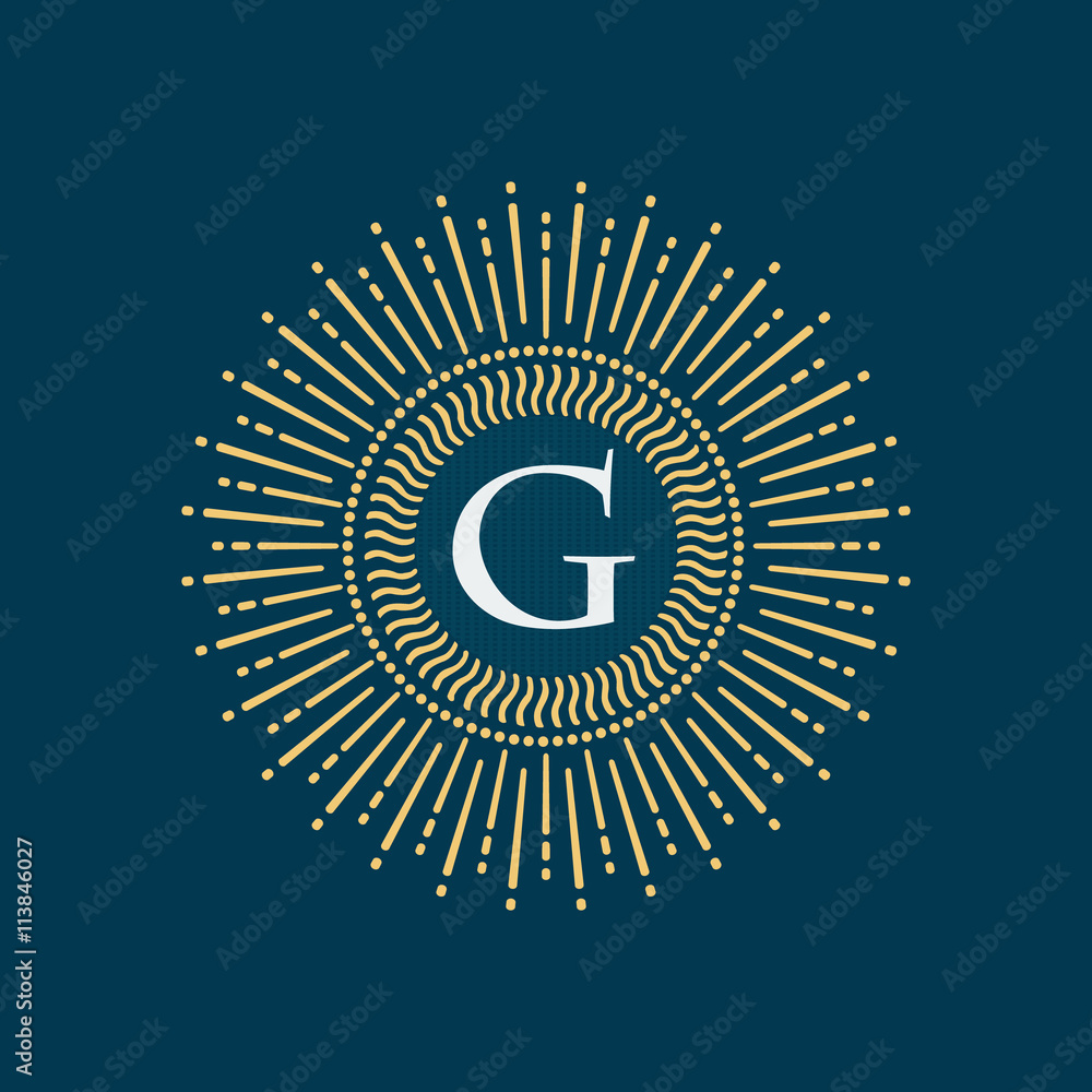 Poster graphic elements for various design projects. uneven sun rays that diverge in hand. the ability to p