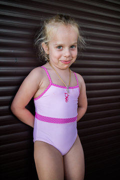 Little girl posing with a smile