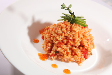 rice with vegetable sauce
