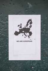 A poster in favour of a vote to remain in EU